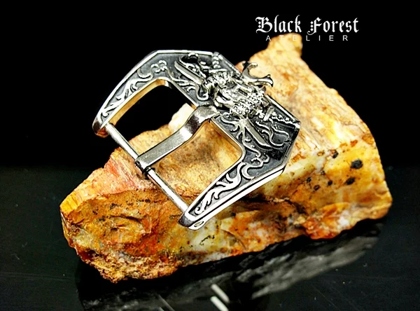 Chrome Plated (Silver color) Samurai Buckle for Seiko, Panerai, Maranez, Sevenfriday – image 6